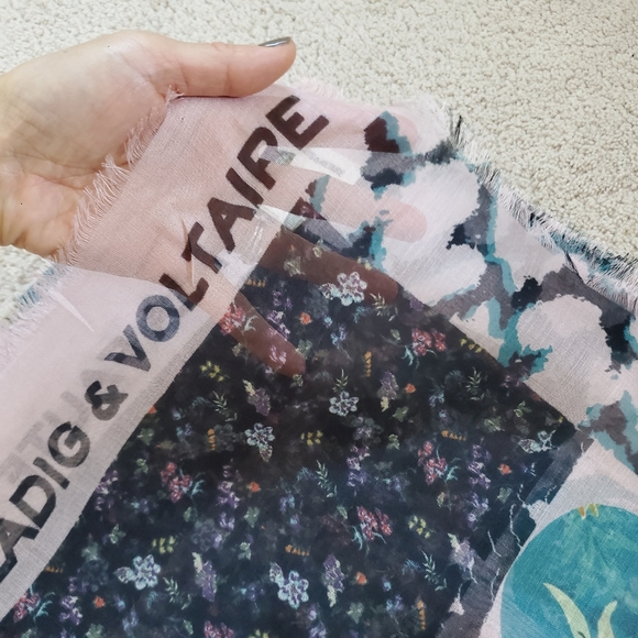 Zadig&Voltaire Kerry Multi Print Scarf - Picture 3 of 7